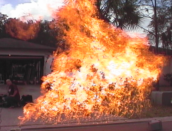 propane flame bar