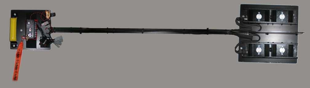 Custon Pyro flash pole tray